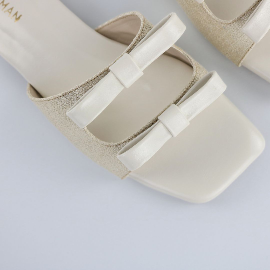 White Dual Strap Slip-On