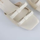 White Dual Strap Slip-On