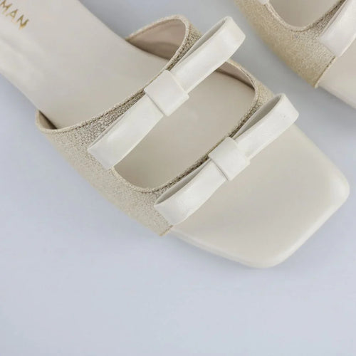 White Dual Strap Slip-On