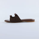 Brown Dual Strap Slip-On