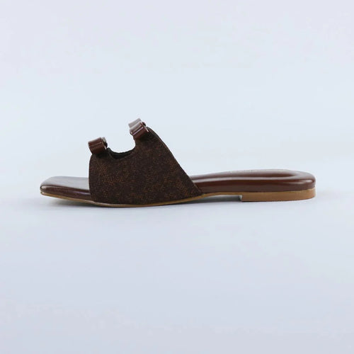 Brown Dual Strap Slip-On