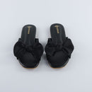 Black Satin Bow