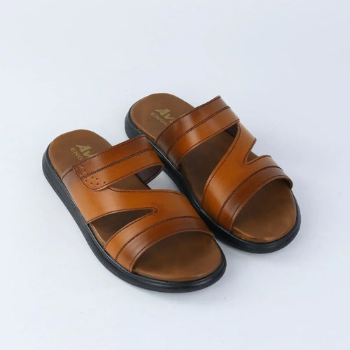 Kids Cross Strap Mustard Slippers-BT-003