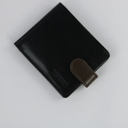 Classic Black & Brown Leather Wallet-W020