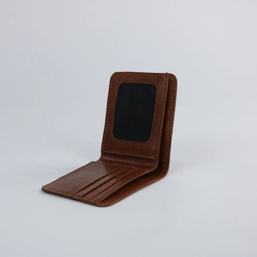 Brown Leather Wallet-W018