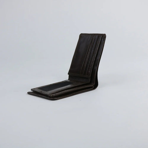 Brown Leather Wallet-W014