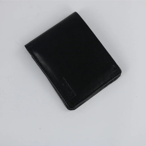 Black Leather Wallet-W004