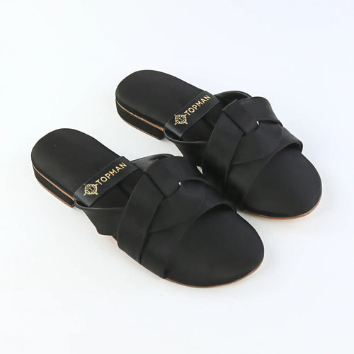 Black Charm Flats