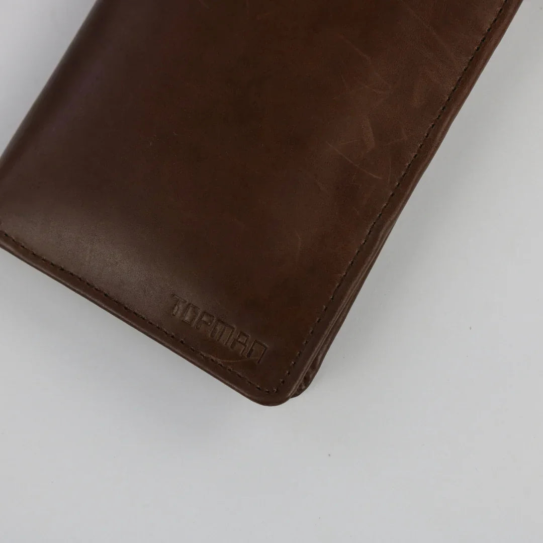 Leather Long Wallet-W008