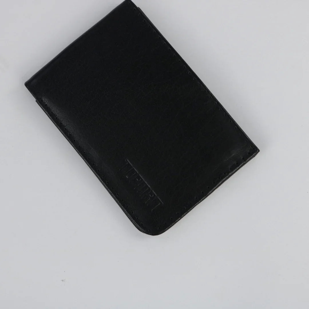 Black Leather Wallet-W010