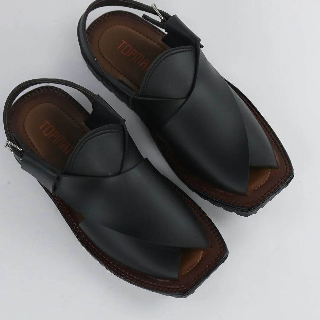 Traditional Black Peshawari-P003