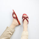Scarlet Spark Flats