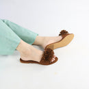 Brown Teal Flats