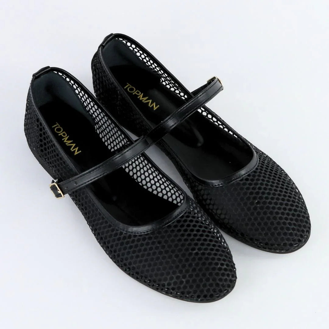 Noir Ballet Net Pumps