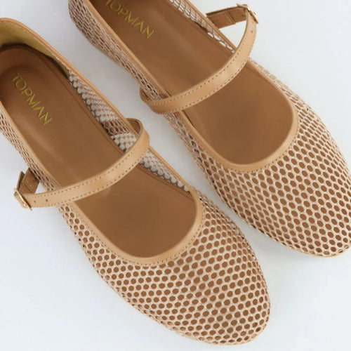 Beige Ballet Pumps