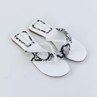 Serpina Knot Flats – White