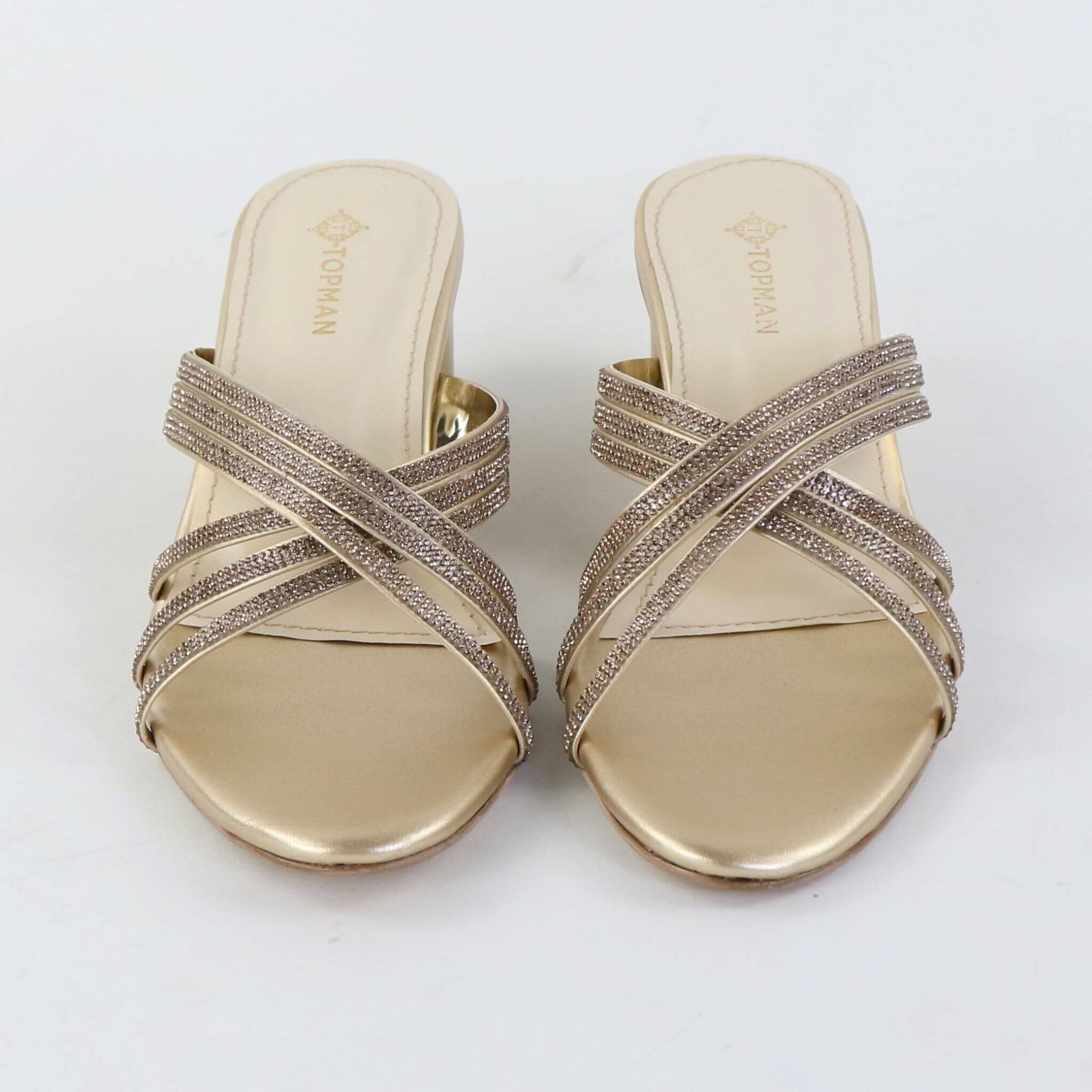 Prime Weave Heels – Golden