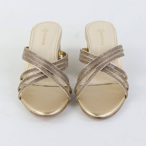 Prime Weave Heels – Golden