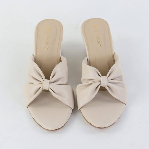 Velora Bow Heels – Fawn