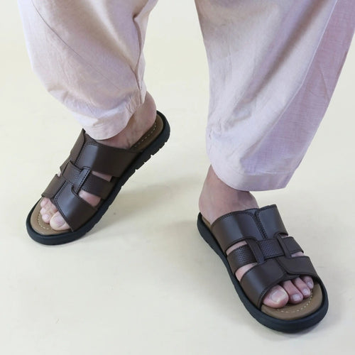 Topman Cross Slippers – Brown