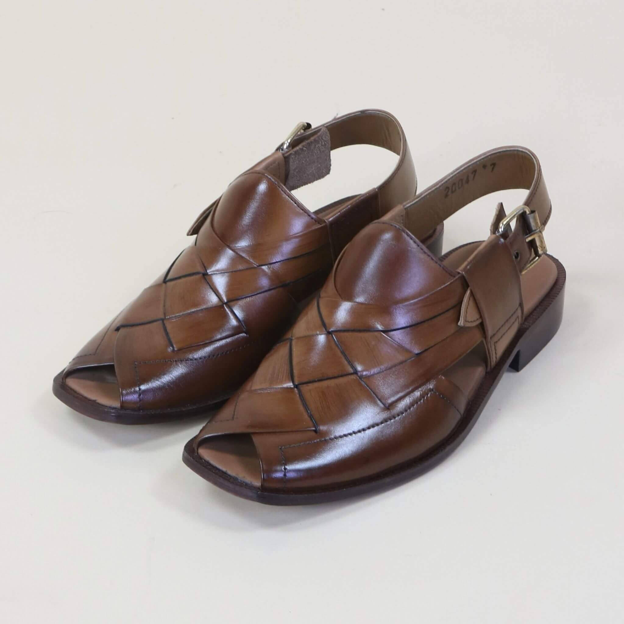 Topman Leather Peshawari – Mustard