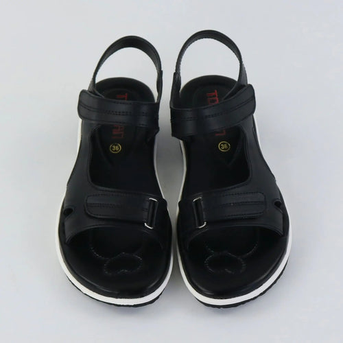 Black Step Sandals