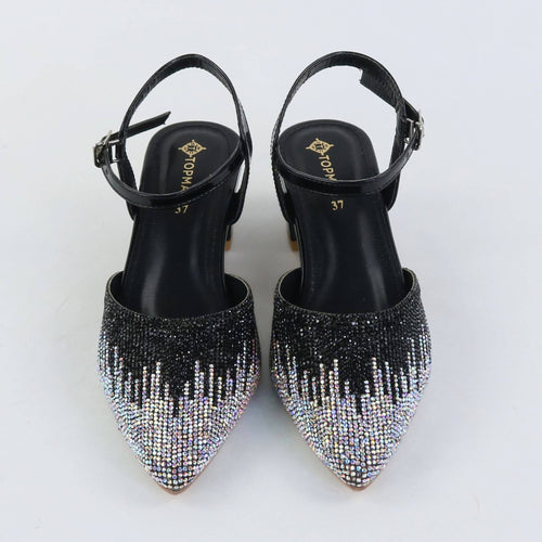 Diamond Dusk Heels – Black