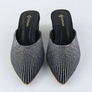 Glam Crystal Pumps – Black