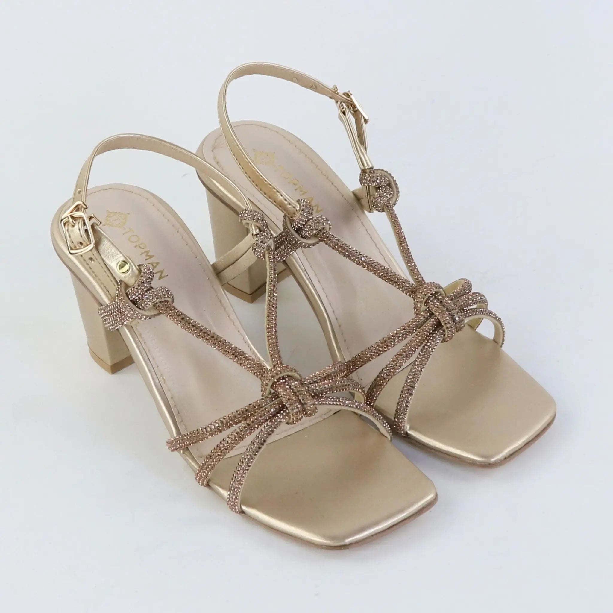 Crystal Knot Heels – Golden