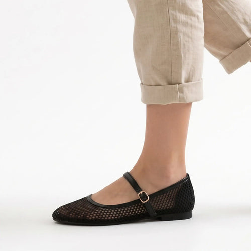 Noir Ballet Net Pumps