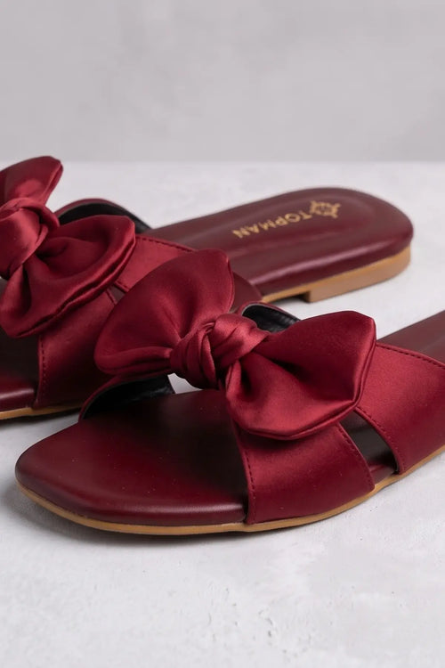 Red Satin Bow