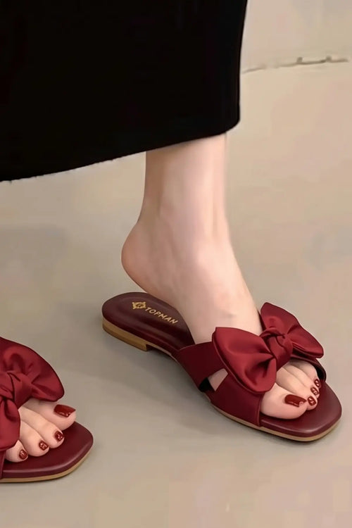 Red Satin Bow