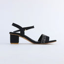 Black Sparkle Heels
