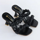 Black Pleated Heels