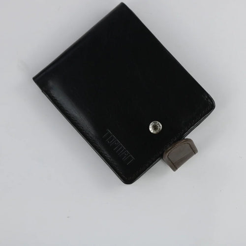 Classic Black & Brown Leather Wallet-W020