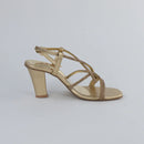 Women’s Golden Strappy Heels-H004
