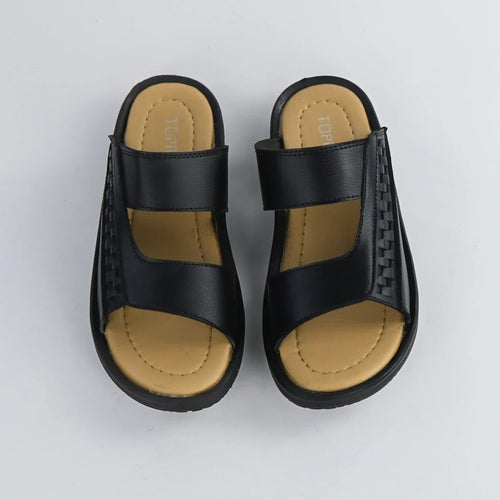 Men’s Black Slip-On Slippers-G002