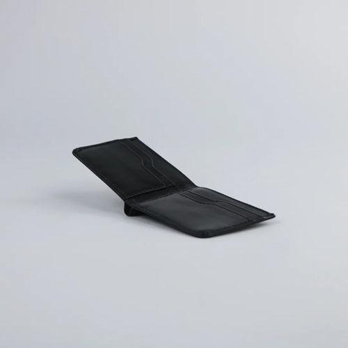 Black Leather Wallet-W010