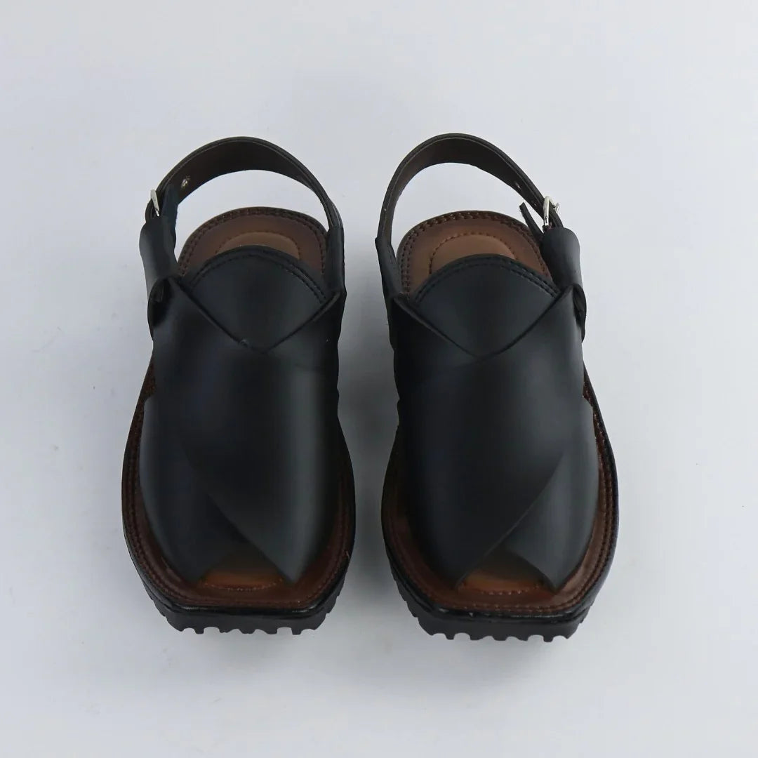 Traditional Black Peshawari-P003