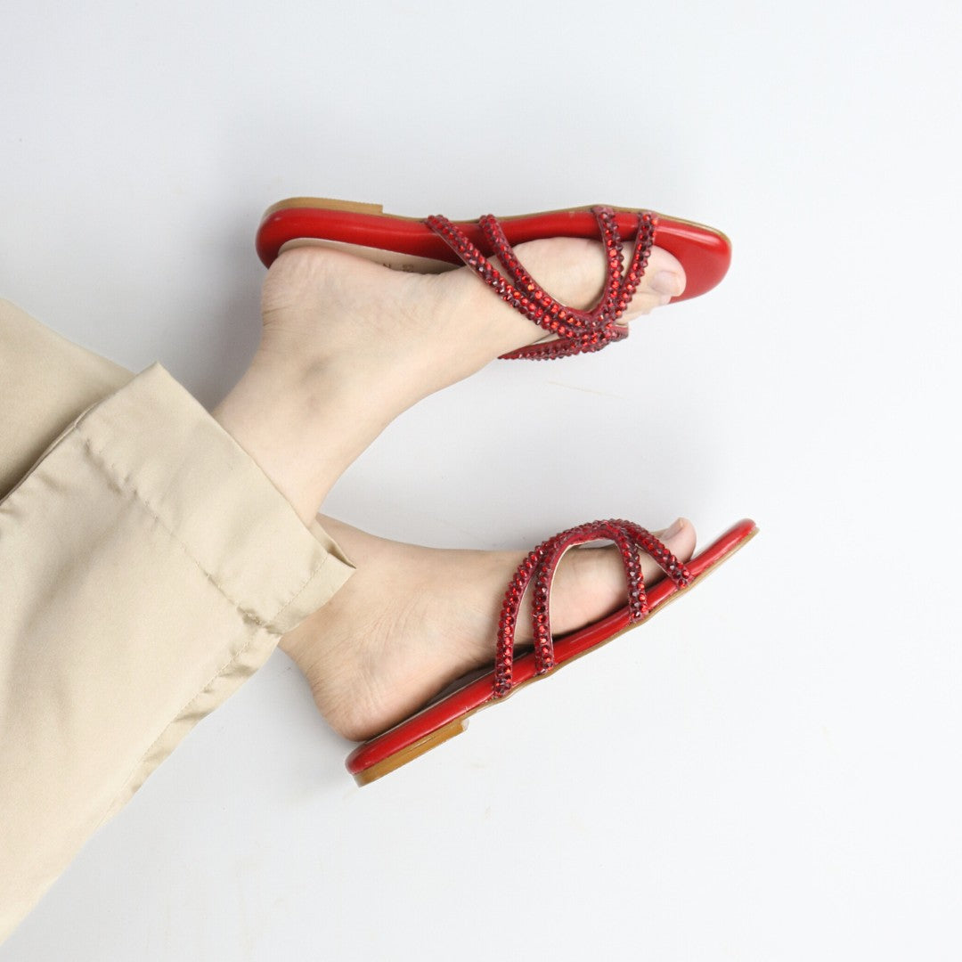 Scarlet Spark Flats