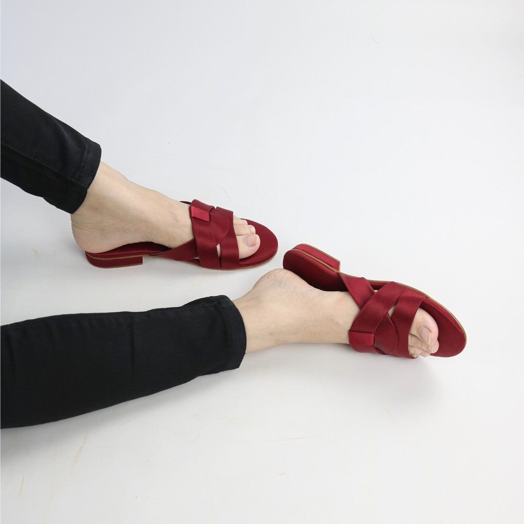 Red Charm Flats