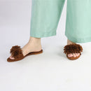 Brown Teal Flats