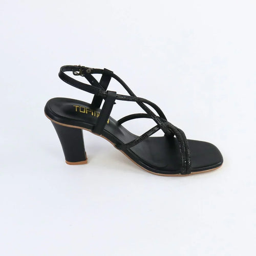 Women’s Black Strappy Heels