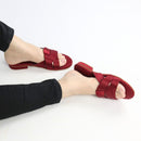 Red Charm Flats