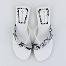 Serpina Knot Flats – White