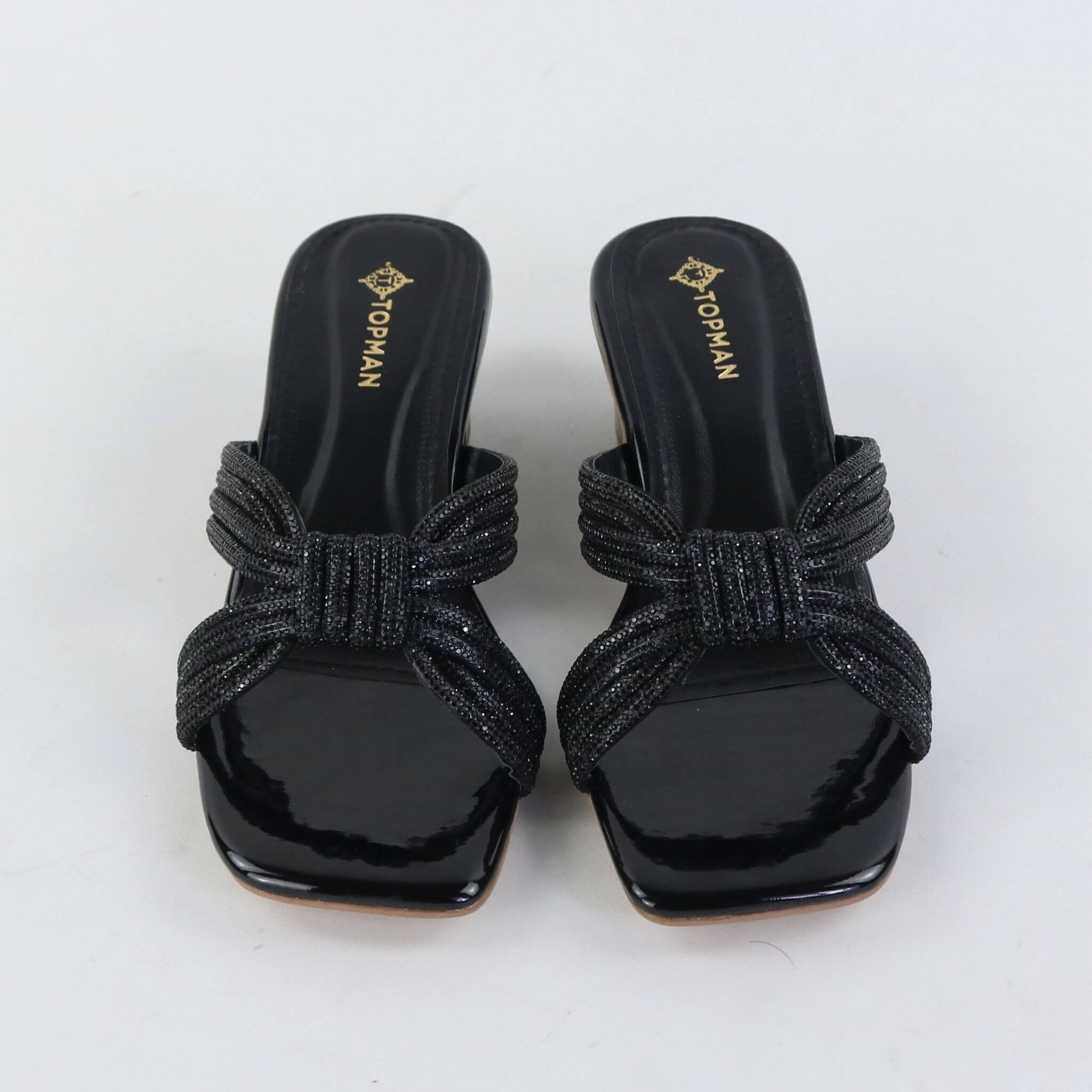 Royal Weave Heels – Black