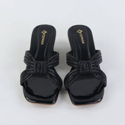 Royal Weave Heels – Black