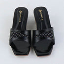 Crystal Glow Heels – Black