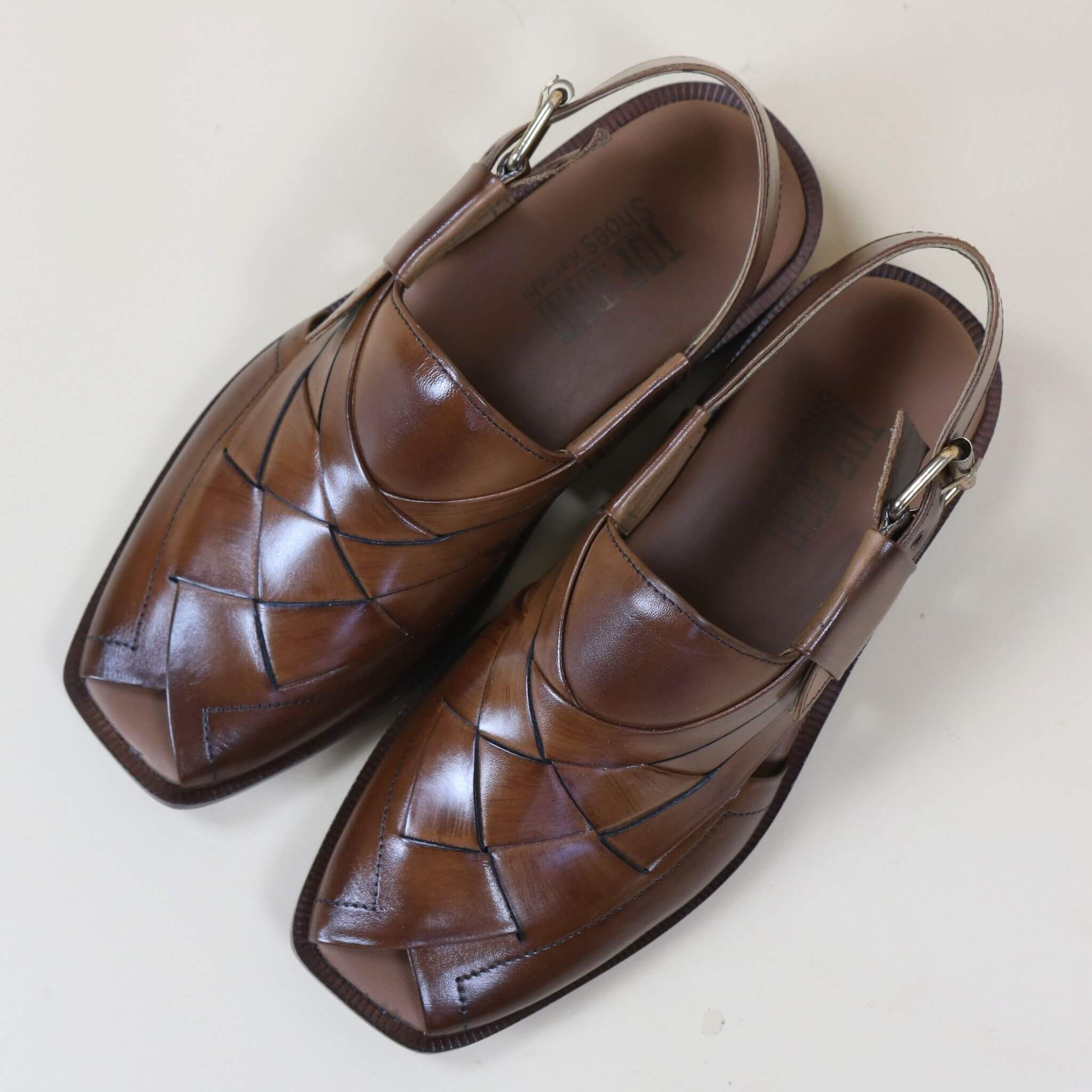 Topman Leather Peshawari – Mustard