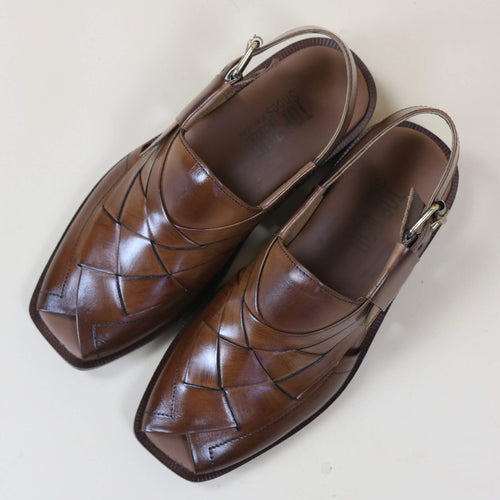 Topman Leather Peshawari – Mustard